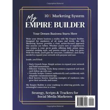 My Empire Builder: 10X Marketing System: 1-Year Edition - Strategy, Scripts Trackers for Social Media Marketers