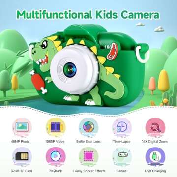 Fun Kids Camera - Perfect Gift for Boys 3-9 Years Old