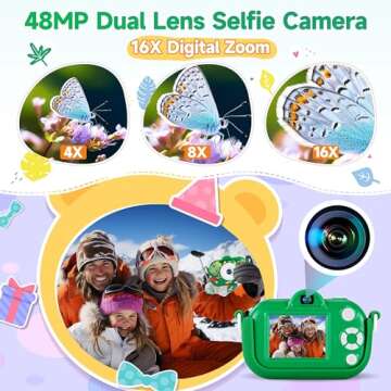 Cute Kids Camera Toys for Boys Aged 3-9