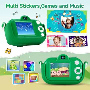 Cute Kids Camera Toys for Boys Aged 3-9