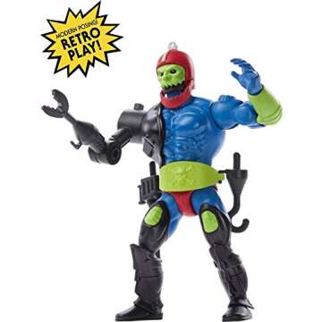 Masters of the Universe Origins Trap Jaw 5.5-in Action Figure, Battle Figure for Storytelling Play and Display, Gift for 6 to 10-Year-Olds and Adult Collectors