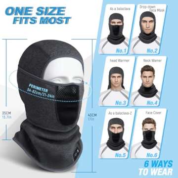 Windproof Winter Balaclava Ski Mask for All