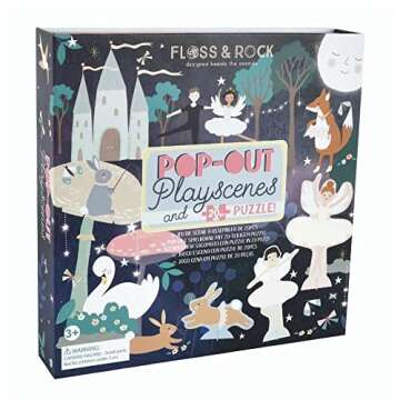 Floss and Rock 43P6375 Enchanted Pop Out Play Scene, Multicolor, 21.5cm x 21.5cm x 4.5cm