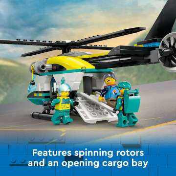 LEGO City Emergency Rescue Helicopter for Kids