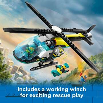 LEGO City Emergency Rescue Helicopter for Kids