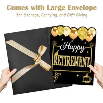 Kuxriox Joyful Retirement Party Decorations Cards for Him & Her