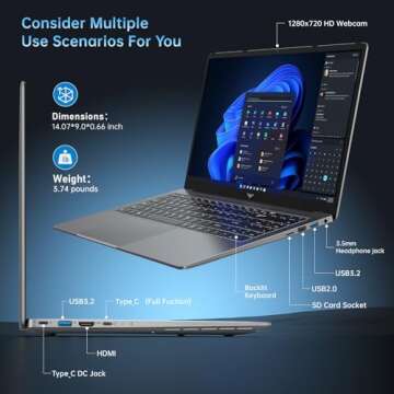 ACEMAGIC 2024 Newest Gaming Laptop, 16.1-inch FHD Display Laptop with AMD Ryzen 7 5825U Processor(8C/16T), 16GB RAM 512GB ROM Laptop Computer, Support WiFi 6, 53Wh Battery, with Backlit Keyboard