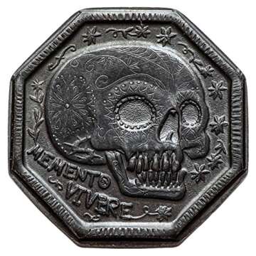 Memento Mori / Memento Vivere Black Iron Coin