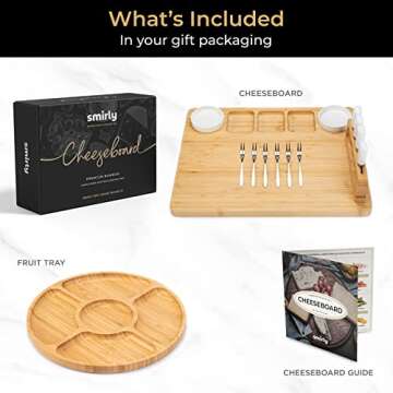 Elegant SMIRLY Charcuterie Boards Gift Set - Perfect for New Homes & Weddings