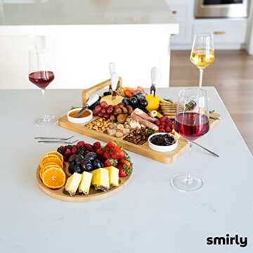 SMIRLY Charcuterie Board Set for Gifts and Entertaining