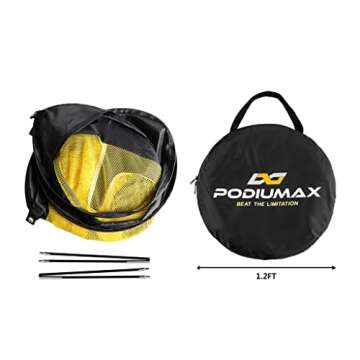 PodiuMax Pop Up Golf Chipping Net, Indoor/Outdoor Golfing Target Net for Accuracy and Swing Practice