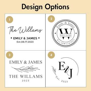 Personalized Coasters, Wedding Gift for couple, Custom Anniversary Gifts, Custom Bar Coasters for Drinks with Monogram Engraved, Great Newlywed Christmas Gift