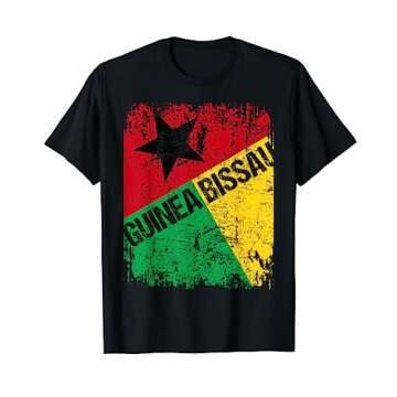 GUINEA BISSAU Flag Vintage Distressed BISSAU T-Shirt