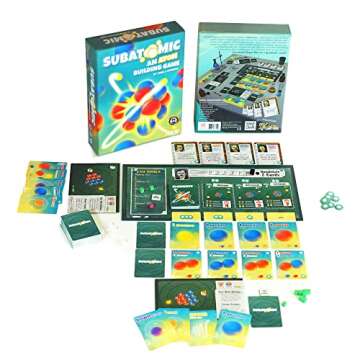 Subatomic: an Atom Building Game (2nd Edition) | A Chemistry Game About Elements, Protons, Neutrons, and Electrons | Educational Science Board Games for Teens, Adults, Classrooms, Schools, and Family