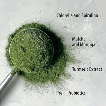 Organic Traditions Super Greens Powder Superfood with Turmeric, Organic Greens Superfood Powder, 100g/3.5oz Bag