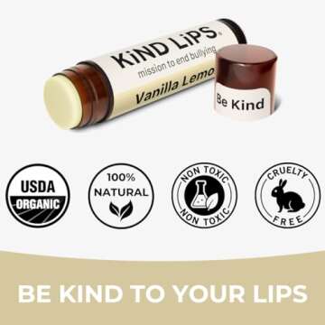 USDA Organic Lip Balm 3 Pack Variety – 100% Natural Hydrating Lip Care with Beeswax & Coconut Oil – Moisturizing Lip Balm for Dry, Chapped Lips, Best Chapstick Lip Repair for Women, Men, and Kids