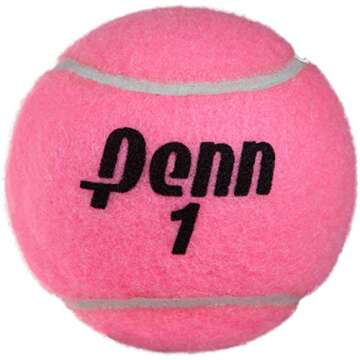 Penn Championship Pink Tennis Balls - Extra Duty Felt Pressurized Tennis Balls - 1 Can, 3 Balls