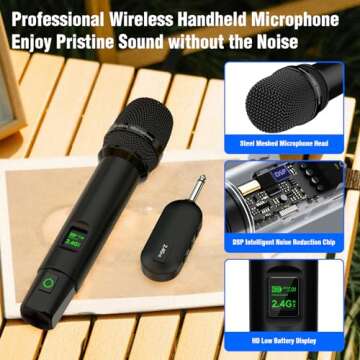 HINGTAT Wireless Microphones System for Events