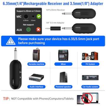 HINGTAT Wireless Microphones System for Events