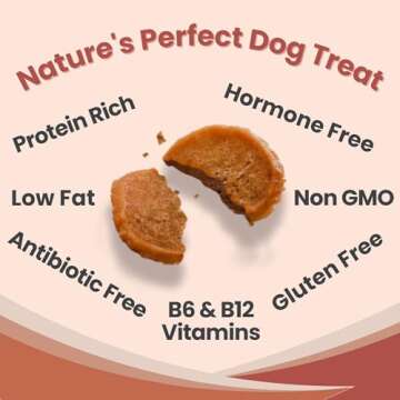 Farm To Pet Dog Training Treats - Turkey Chips, Single Ingredient, Lean, All Natural, Healthy Dog Treats for Small, Medium, Large Dog Breeds, & Puppies, Made in USA