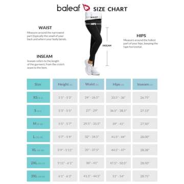 BALEAF Fleece Lined Leggings Women Waterproof Thermal Winter Hiking Pants Warm Tights Skiing Running Yoga Travel Gear Black M