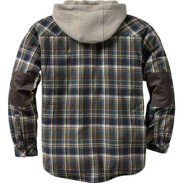 Men's Hooded Flannel Jacket by Legendary Whitetails