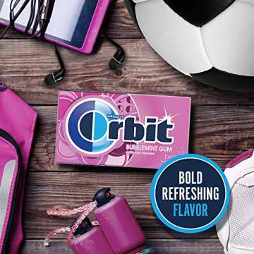 ORBIT Sugar Free Bubblemint Chewing Gum - 12 Packs