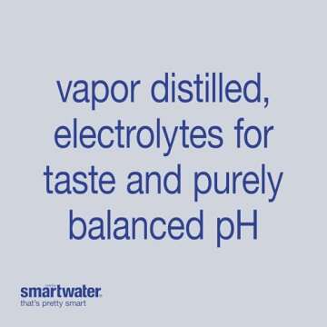 Smartwater Vapor Distilled Premium Water, 16.9 Fl Oz, Pack of 6 - Pure Hydration