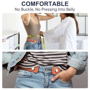 Buckle Free Invisible Stretch Belt for Men & Women