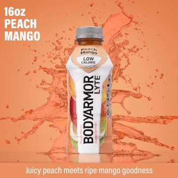 BODYARMOR LYTE Peach Mango Drink - 12 Pack