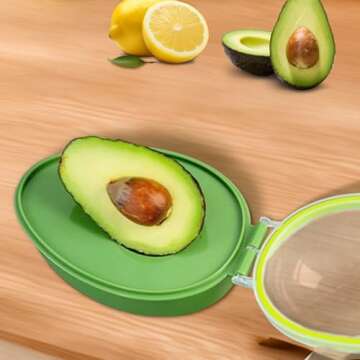 Avocado Food Saver Stretch Pod,Avocado Saver for Fridge,Avocado Fresh Keeper,Portable and Reusable Avocado Storage, Avocado Crisper, One Size, Green, 1 Count