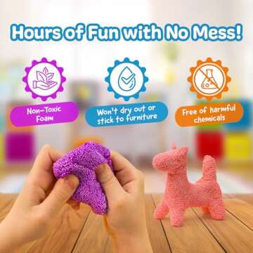 Impresa Monkey Foam from The Original Monkey Noodle 5 Giant Blocks, Squishy Sensory Toys for Kids with Unique Needs Fosters Creativity, Fun Play Foam, Great for Classrooms, Home, & Playtime Ages 3+