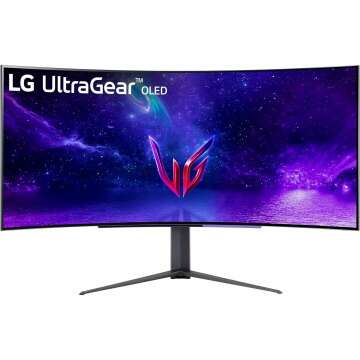 LG 45GR95QE-B Curved Ultragear Gaming Monitor 45-Inch OLED - Immersive Gaming Experience