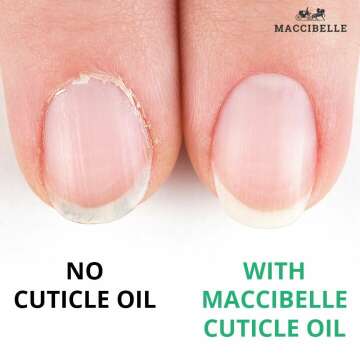 Maccibelle Pure Cuticle & Nail Oil Pen 2ml Heals Dry Cracked Cuticles (Sweet Vanilla)
