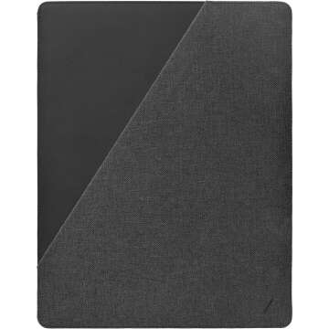 Native Union Stow Slim for iPad 13" Tablet Sleeve – Sleek & Slim Premium Sleeve Compatible with iPad Pro 12.9" with Easy-Access Magnetic Closure & External Pocket (Slate)