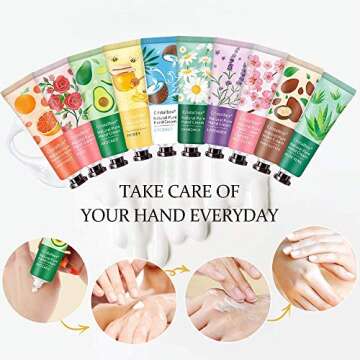 28 Pack Hand Cream Gift Set- Travel Size Hand Lotion for Dry Cracked Hands