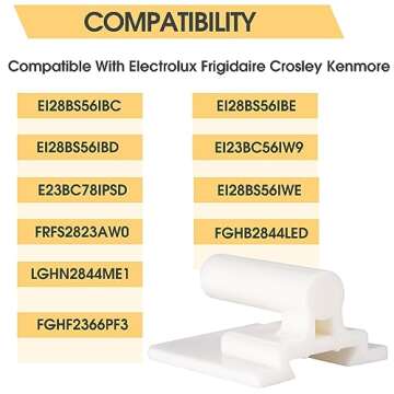 241779401 Refrigerator Door Hinge Pin Compatible with Frigidaire Electrolux Kenmore Refrigerator Door 1512662 AP4393564 AH2358752 EA2358752 PS2358752, Mullion, Upper or Lower Hinge Pin 1 Pack