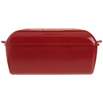 Emile Henry Made In France Bread Loaf Baker, 9.4 x 5"", Burgundy