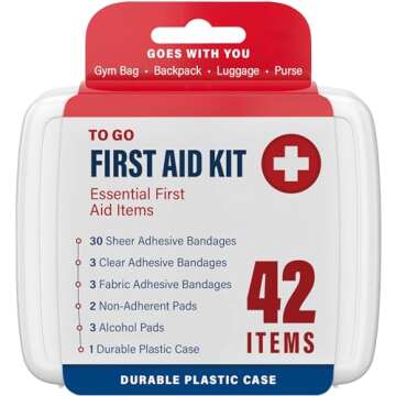 500 Piece First Aid Kit for Home, Travel & More