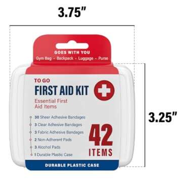 500 Piece First Aid Kit for Home, Travel & More