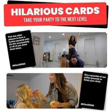 Do or Drink Drinking Card Games for Adults - Fun Adult Games for Game Night & Parties - 21st Birthday Gift & Bachelorette Party Games with 350 Cards & 175 Challenges That Will Get You Drinking