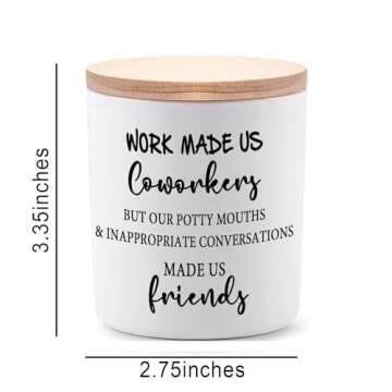 Coworker Gifts for Women Funny Cool Co Worker Gifts for Christmas Birthday Unique Lavender Scented Soy Candles