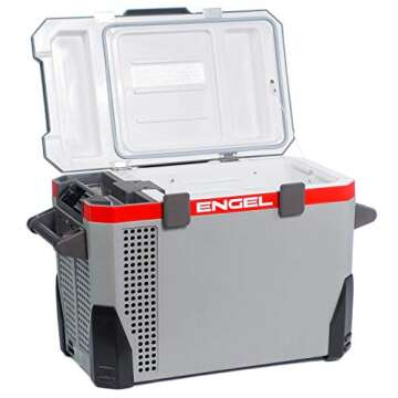 Engel MR040 40 Quart Portable Top Opening 12/24V DC - 110/120V AC Fridge-Freezer