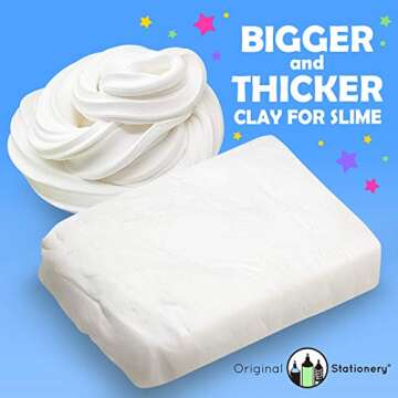 Original Stationery Soft Clay for Slime Making, Moldable Modeling Clay Slime for Art & Craft for Kids, Add to Glue and Shaving Foam to Make Butter Slimes- 230 g/ 8.1 oz