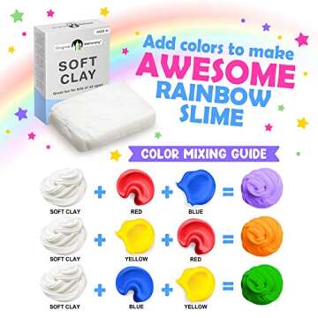 Original Stationery Soft Clay for Slime Making, Moldable Modeling Clay Slime for Art & Craft for Kids, Add to Glue and Shaving Foam to Make Butter Slimes- 230 g/ 8.1 oz