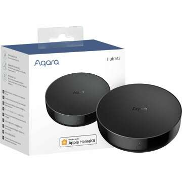 Aqara Smart Hub M2 (2.4 GHz Wi-Fi Required), Smart Home Bridge for Alarm System, IR Remote Control, Home Automation, Supports Alexa, Google Assistant, Apple HomeKit and IFTTT