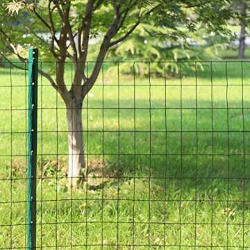 FOREHOGAR Black PVC Coated Welded Wire Fence 36 Inch x 50 Foot, 2 Inch x 3 Inch 16GA, Garden Border Fencing Roll Vinyl Coating Metal Wire Mesh for Yard Vegetable Plant Protection Poultry Netting