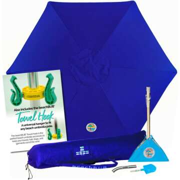 BEACHBUB ™ All-In-One Beach Umbrella System - Ultimate UV Protection