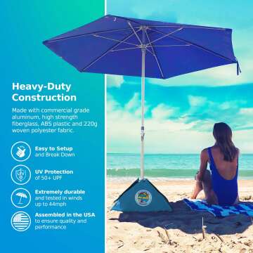 BEACHBUB Beach Umbrella System with UV Protection