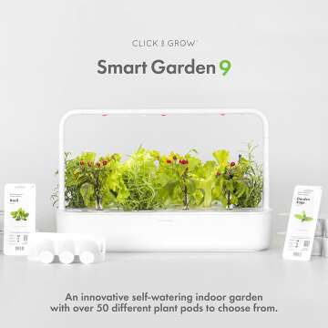 Click & Grow Indoor Herb Garden Kit with Grow Light | Smart Garden